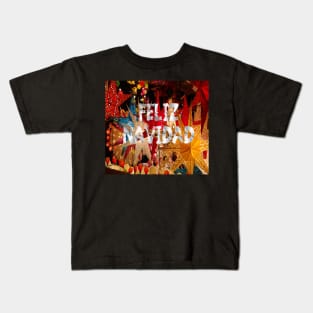 Feliz Navidad Spanish Christmas Holiday Celebration Kids T-Shirt